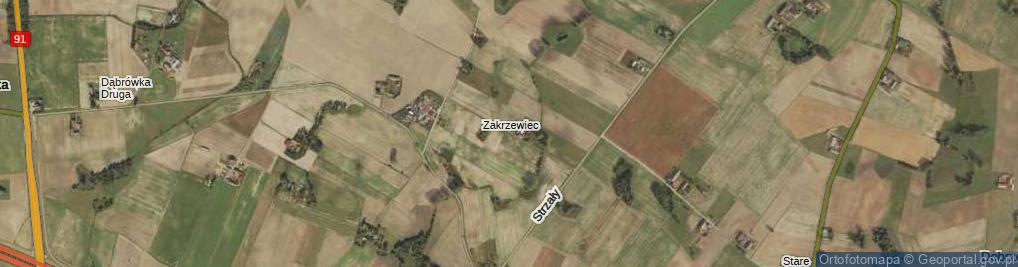 Zdjęcie satelitarne Zakrzewiec ul.