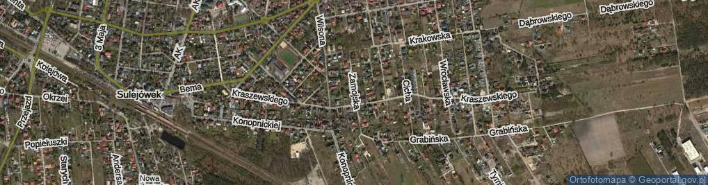 Zdjęcie satelitarne Zamojska ul.