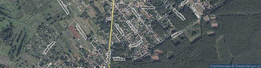 Zdjęcie satelitarne Żaków ul.