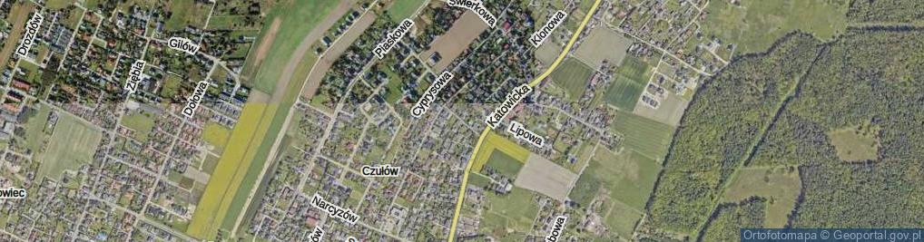 Zdjęcie satelitarne Żarnowiecka ul.