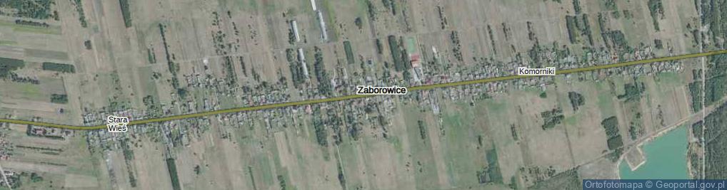 Zdjęcie satelitarne Zaborowice ul.
