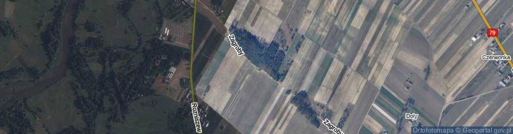 Zdjęcie satelitarne Zagroby ul.