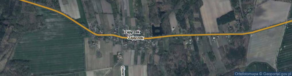 Zdjęcie satelitarne Zajączek ul.