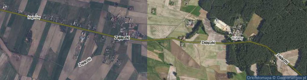 Zdjęcie satelitarne Zajączki ul.