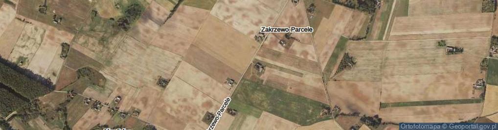Zdjęcie satelitarne Zakrzewo-Parcele ul.