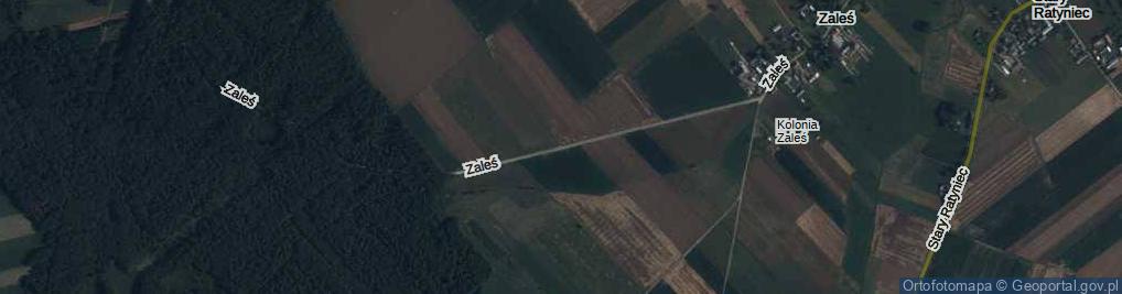 Zdjęcie satelitarne Zaleś ul.