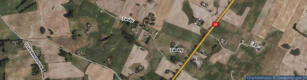 Zdjęcie satelitarne Zaruby ul.