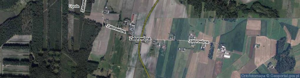 Zdjęcie satelitarne Zatorowizna ul.