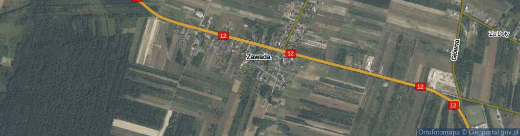Zdjęcie satelitarne Zawada ul.