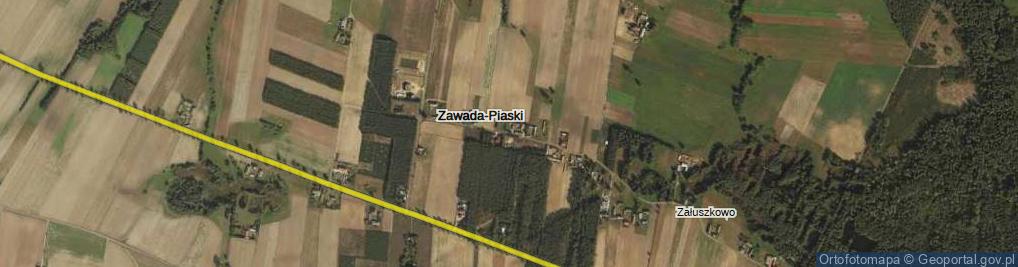 Zdjęcie satelitarne Zawada-Piaski ul.