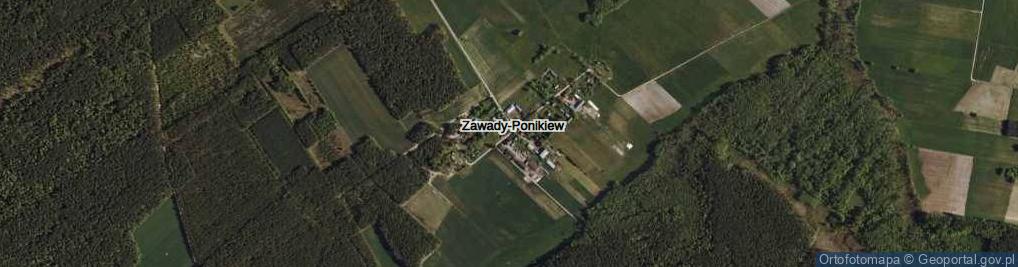 Zdjęcie satelitarne Zawady-Ponikiew ul.