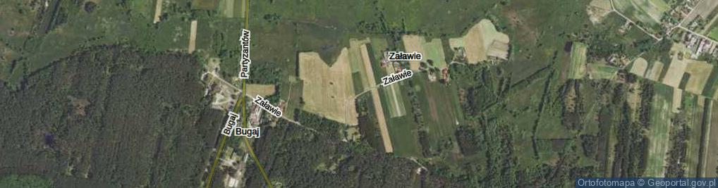 Zdjęcie satelitarne Załawie ul.