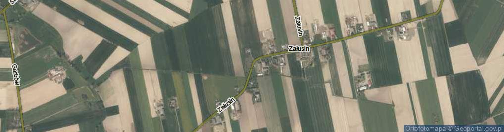 Zdjęcie satelitarne Załusin ul.