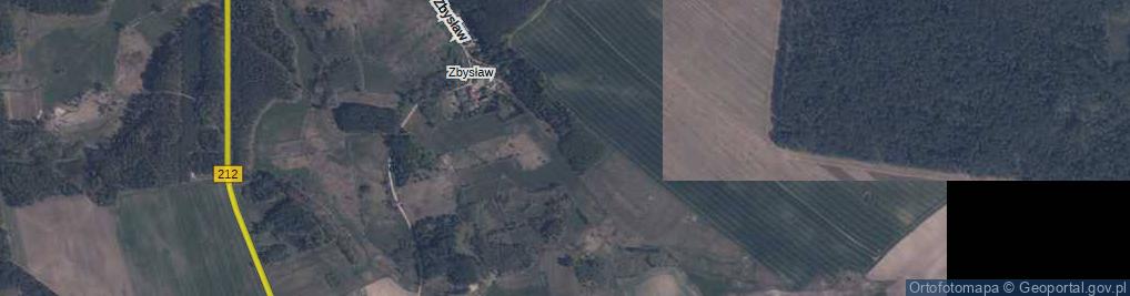 Zdjęcie satelitarne Zbysław ul.