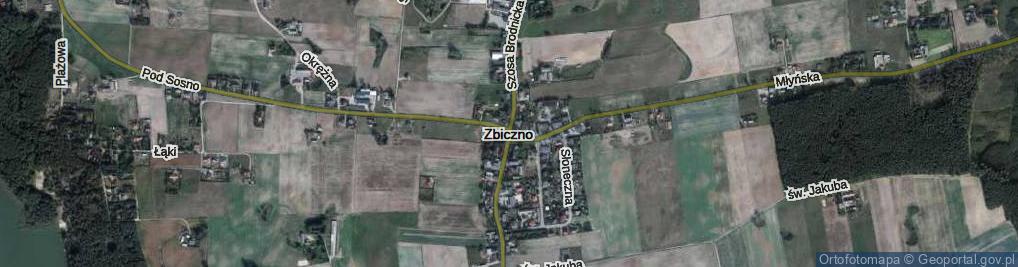 Zdjęcie satelitarne Zbiczno ul.