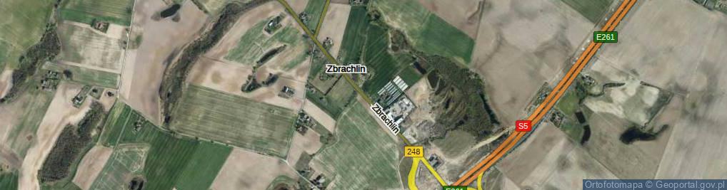 Zdjęcie satelitarne Zbrachlin ul.
