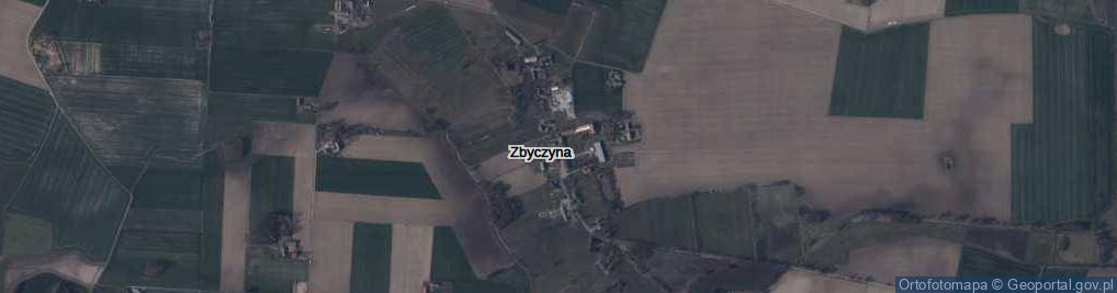 Zdjęcie satelitarne Zbyczyna ul.