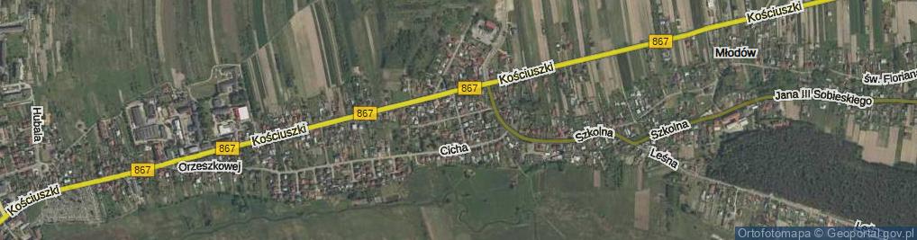 Zdjęcie satelitarne Żelichówka ul.