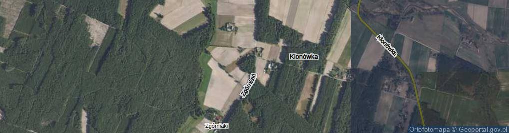 Zdjęcie satelitarne Zgórniaki ul.