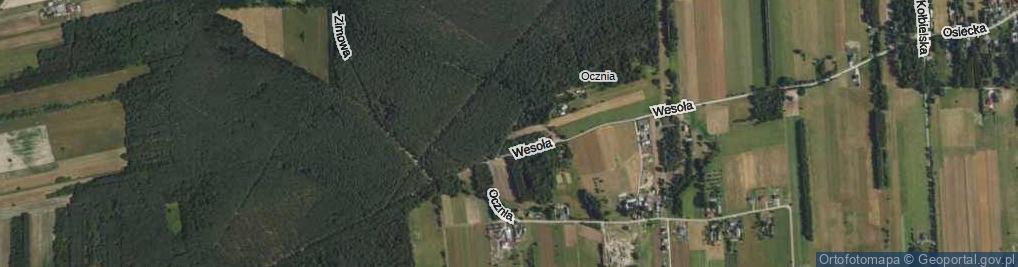 Zdjęcie satelitarne Zielona ul.