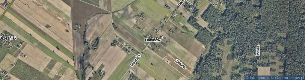 Zdjęcie satelitarne Zielona ul.