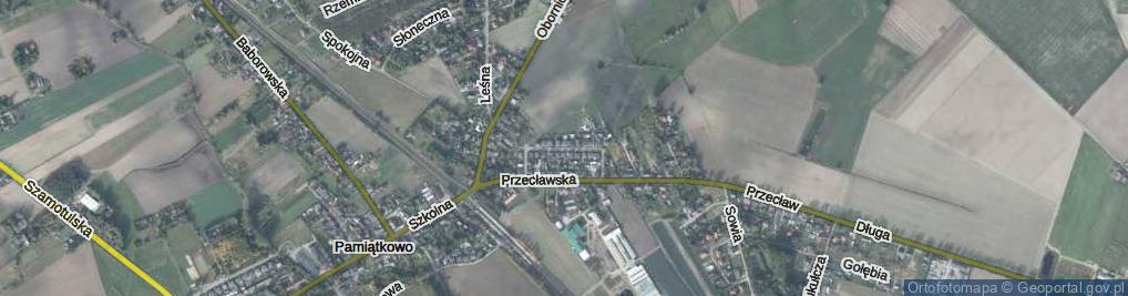 Zdjęcie satelitarne Zielona ul.