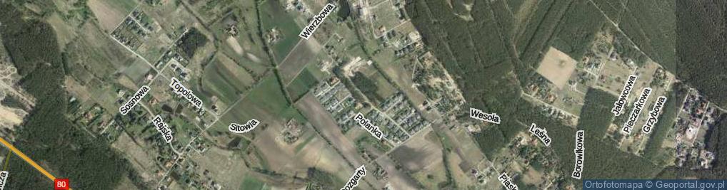 Zdjęcie satelitarne Zielona Polana ul.