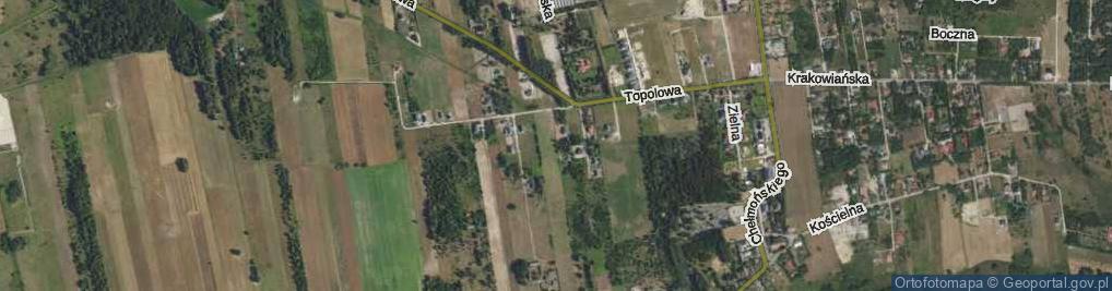 Zdjęcie satelitarne Zielonych Ogrodów ul.