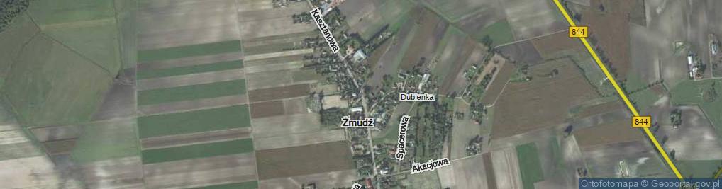Zdjęcie satelitarne Żmudź ul.
