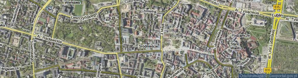 Zdjęcie satelitarne Żołnierzy Niepodległej ul.