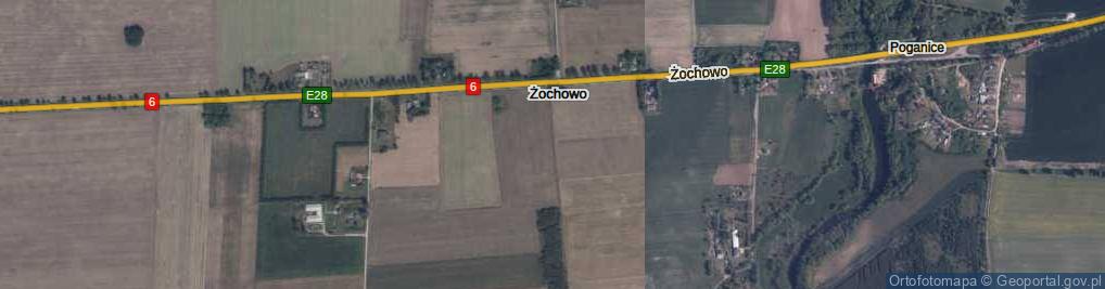 Zdjęcie satelitarne Żochowo ul.