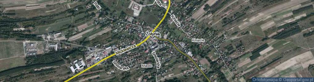 Zdjęcie satelitarne Żołynia ul.