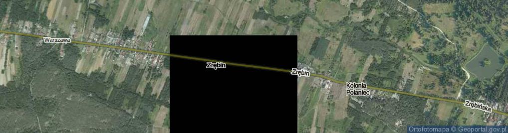 Zdjęcie satelitarne Zrębin ul.