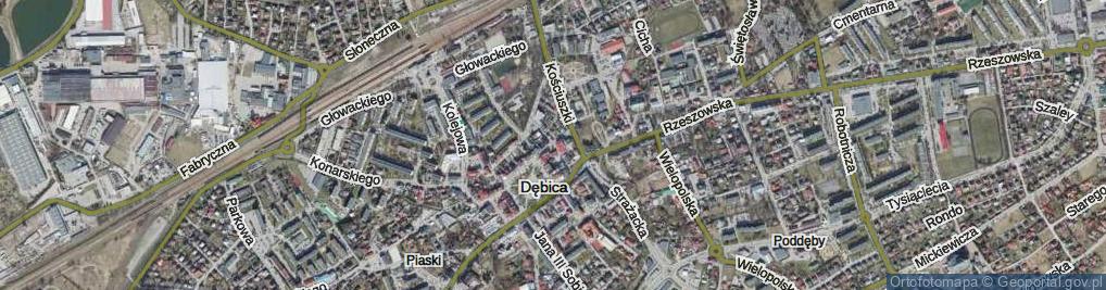 Zdjęcie satelitarne Żuławskiego ul.