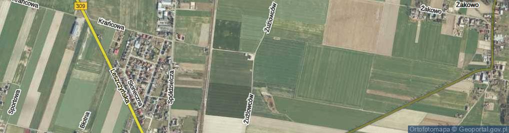 Zdjęcie satelitarne Żużlowców ul.
