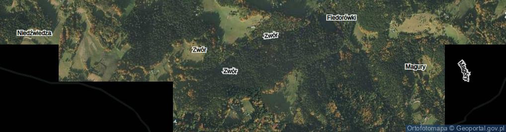 Zdjęcie satelitarne Zwór ul.