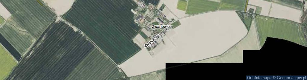 Zdjęcie satelitarne Zwanowice ul.