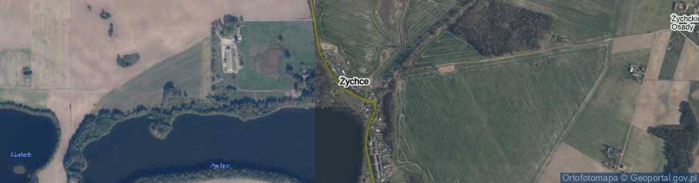 Zdjęcie satelitarne Żychce ul.