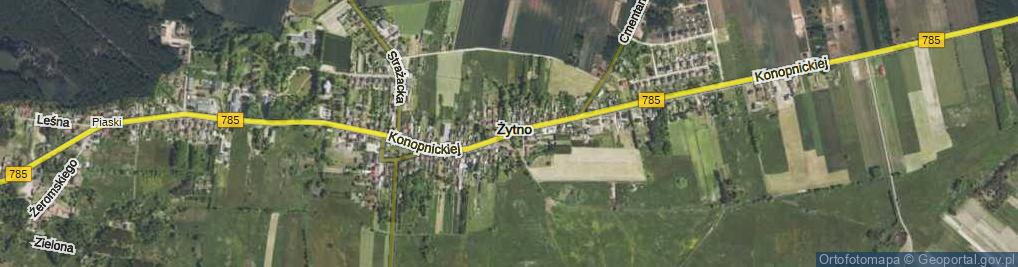Zdjęcie satelitarne Żytno ul.