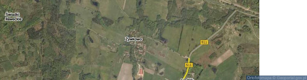 Zdjęcie satelitarne Żywkowo ul.