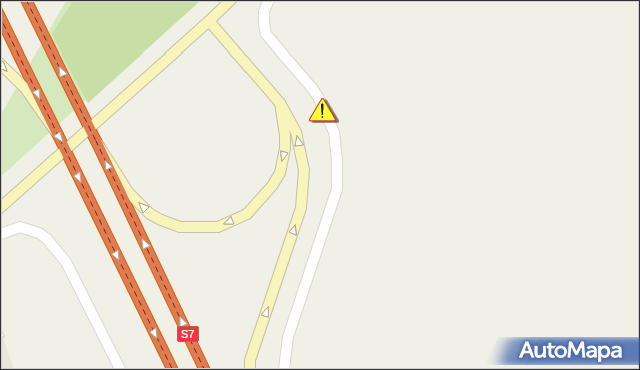 Maldyty - Miłomłyn, drogę ekspresową S7 - Utrudnienia drogowe na mapie Targeo