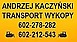 Logo - Andrzej Kaczyński Transport Wykopy, Czerwonych Maków 5, Warszawa 01-493 - Budownictwo, Wyroby budowlane, numer telefonu