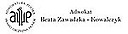 Logo - Adwokat Beata Zawadzka-Kowalczyk, Paderewskiego Ignacego Jana 19b 83-110 - Kancelaria Adwokacka, Prawna, numer telefonu