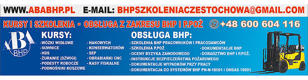 Zdjęcie w galerii ABA BHP Paweł Witkowski nr 1