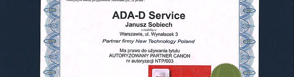 Zdjęcie w galerii Ada-d service Sobiech Janusz nr 2