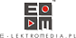 Logo - E-LEKTROMEDIA.PL Marzena Kościuk, ul. Nowoprojektowana 6, Łomża 18-400 - Przedsiębiorstwo, Firma, numer telefonu