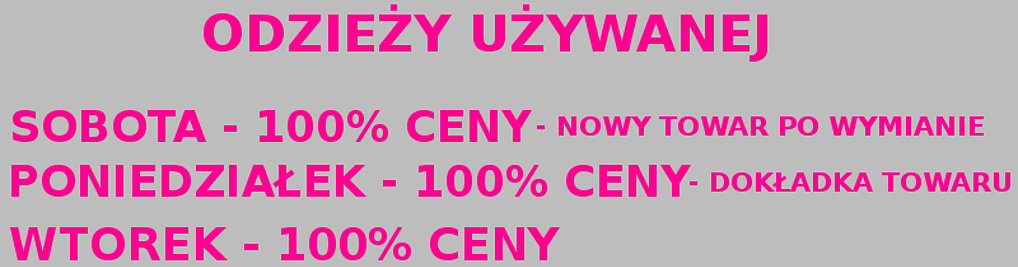 Zdjęcie w galerii Second Hand EKO-STYL nr 1