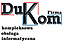 Logo - Firma Dukom - kompleksowa obsługa informatyczna, Pomłynie 21 42-520 - Informatyka, godziny otwarcia, numer telefonu