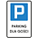 Logo - parking, 52.2806117°N, 14.6992021°E, Leśniczówka Prochowiec 69-100 - Leśny - Parking