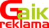 Logo - Gaik Reklama Częstochowa - Litery 3D, Kasetony, Stoiska Targowe 42-130 - Agencja reklamowa, godziny otwarcia, numer telefonu
